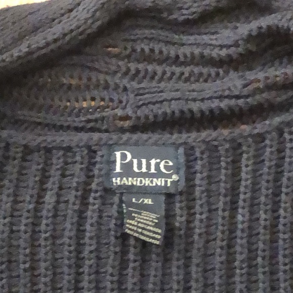 Three shades of gray. 100% cotton crochet sweater. - Picture 6 of 7